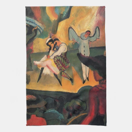 Ballet Russes, Russische ballet door August Macke Theedoek (Verticaal)