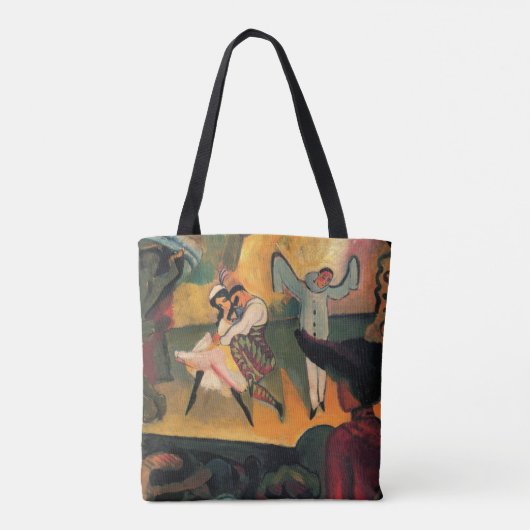 Ballet Russes, Russische ballet door August Macke Tote Bag (Achterkant)