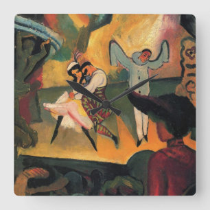 Ballet Russes, Russische ballet door August Macke Vierkante Klok