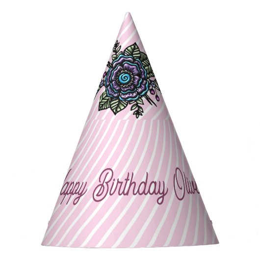 Ballet schoen bloemen feesthoedjes (Voorkant)