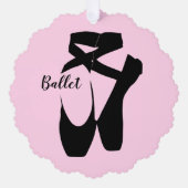 Ballet Schoenen Design Papier Ornament Kaart (Voorkant)