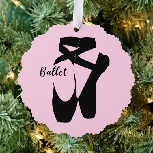 Ballet Schoenen Design Papier Ornament Kaart (Insitu (Drie))