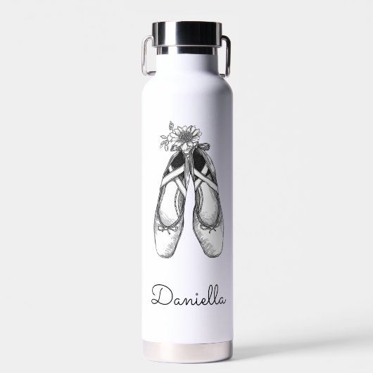 Ballet Schoenen Handgetekend  Waterfles (Voorkant)
