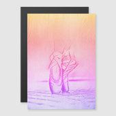 Ballet Schoenen Rainbow Ballerina Magnetische Kaar (Voorkant / Achterkant)