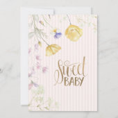 Ballet Schoenen Streep Wildbloemen Verjaardag Kaart (Achterkant)