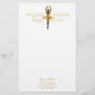 Ballet School Ballerina Ballet Danser Pirouette Briefpapier