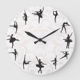 Ballet School Ballerina Dance Wall klok