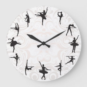Ballet School Ballerina Dance Wall klok