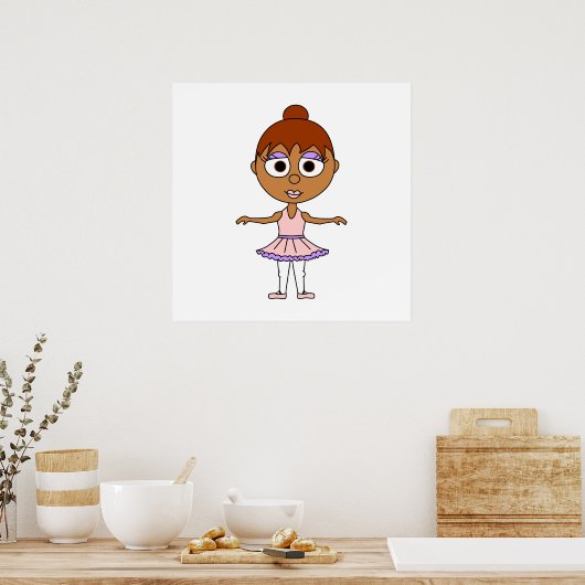 Ballet Second Position Poster - Ballerinas Series (Keuken)