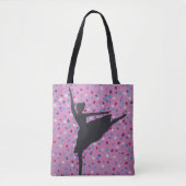 Ballet Silhouette Tote Bag (Voorkant)