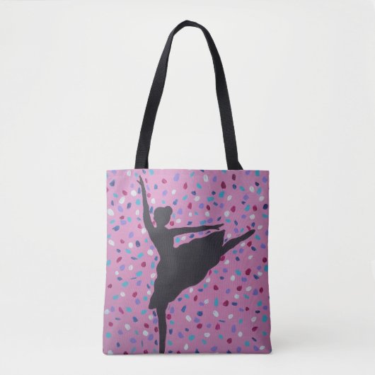 Ballet Silhouette Tote Bag (Voorkant)