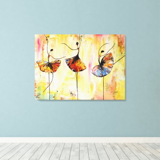 Ballet Sinfonietta Canvas Afdruk (Insitu (Houten vloer))