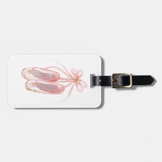 Ballet Slipper Bagagelabel (Voorkant horizontaal)