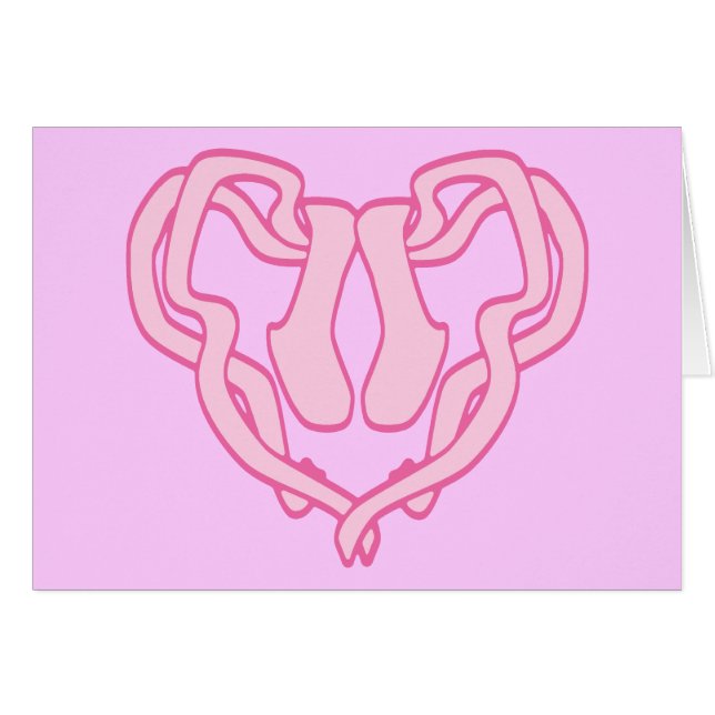 Ballet Slipper Heart (Voorkant Horizontaal)