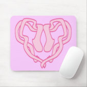 Ballet Slipper Heart Muismat (Met muis)