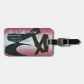 Ballet Slippers Aanpasbare Bagage Label (Voorkant horizontaal)