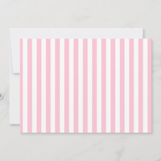 Ballet Slippers Ballerina Birthday Party Bedankkaart (Achterkant)