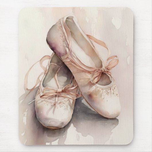 Ballet Slippers Generative Content Waterverf Muismat (Voorkant)
