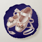 Ballet Slippers met Lint & pioen Versieringen Rond Kussen (Achterkant)