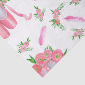 Ballet Slippers (Ontwerp 12) Decoupage Tissuepapier (Detail)