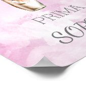 Ballet Slippers Persoonlijk Prima Pointe Roze Poster (Hoek)