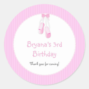 Ballet Slippers Roze Ballet Feest Stickers