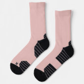 Ballet Slippers Roze Effen Kleur Sokken (Links)