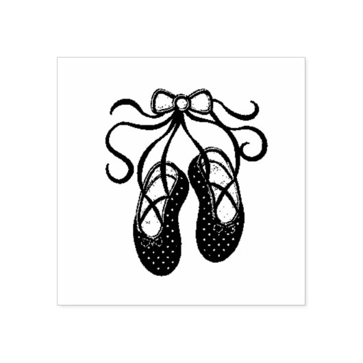 Ballet Slippers Rubberstempel (Afrduk)