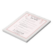 Ballet Slippers School Note 1 Notitieblok (Linkerzijde)