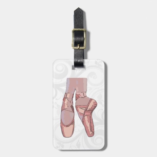 Ballet Slippers Teenschoen Bagagelabel (Voorkant verticaal)