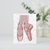 Ballet Slippers Teenschoen Briefkaart (Staand voorkant)