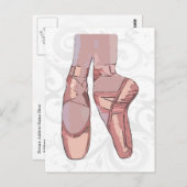 Ballet Slippers Teenschoen Briefkaart (Voorkant / Achterkant)