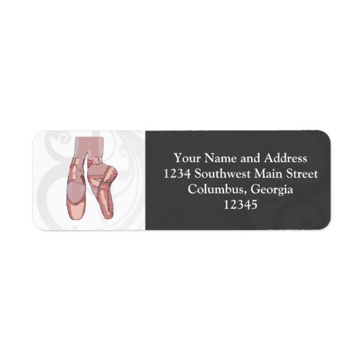Ballet Slippers Teenschoen Etiket (Voorkant)