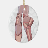 Ballet Slippers Teenschoen Keramisch Ornament (Rechts)