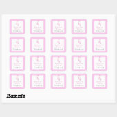 Ballet slippertjes Roze balletfeest stickers (Vel)