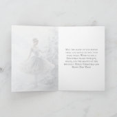 Ballet Sneeuwkoningin Sneeuwvlokje Ballerina Kerst Feestdagen Kaart (Binnen)