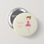 Ballet Star Ballerina 1 Button (Voorkant /achterkant)