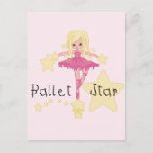 Ballet Star Tshirts en cadeaus Briefkaart (Voorkant)