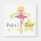 Ballet Star Tshirts en geschenken Magneet (Voorkant)