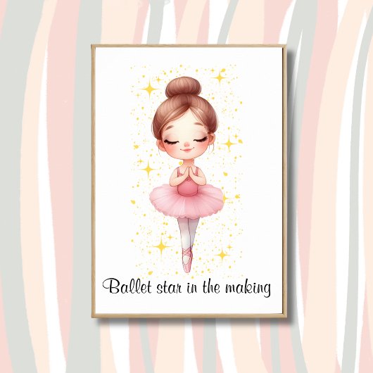 Ballet Ster Meisje  Poster