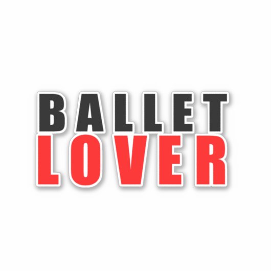 Ballet Sticker (Voorkant)