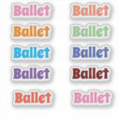 Ballet Stickers (Voorkant)