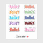 Ballet Stickers (Vel)