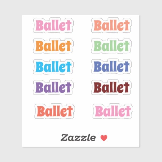 Ballet Stickers (Vel)