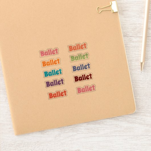 Ballet Stickers (Notitieboek)