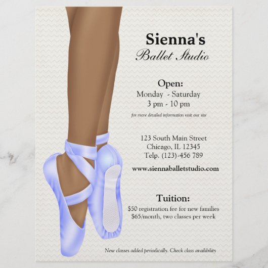 Ballet Studio Flyer (Voorkant)