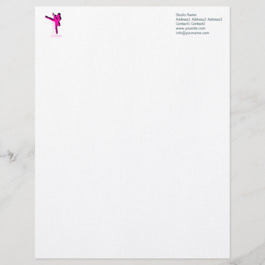 Ballet Studio - Letterhead Custom Briefhoofd (Voorkant)