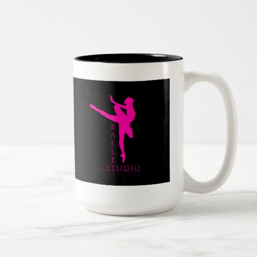 Ballet Studio - Mok, beker Tweekleurige Koffiemok (Rechts)
