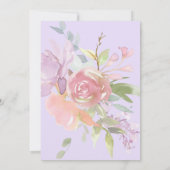 Ballet Swan Baby Meisje Douche Bedankkaart (Achterkant)