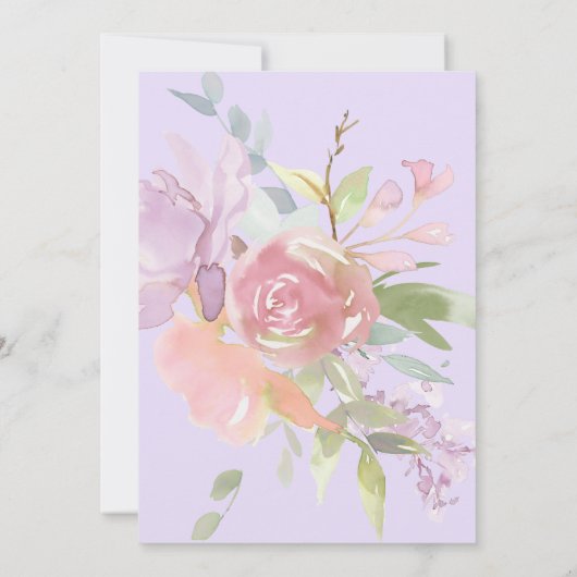 Ballet Swan Baby Meisje Douche Bedankkaart (Achterkant)